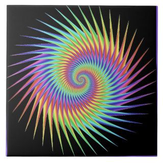 Neon Swirl Tiles