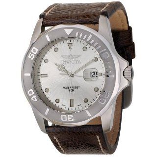 Invicta Men's 0008 IS464 Pro Diver Collection Brown Ostrich Leather Watch at  Men's Watch store.