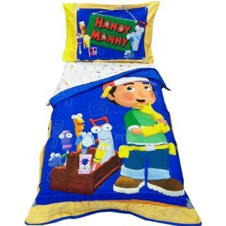 Disney Handy Manny Toddler Bedding Set   4pc Fix It Comforter Sheets  Baby Toys  Baby
