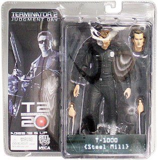 Neca 7 Inch Terminator Collection Series 2 Steel Mill T 1000 Action Figure Toys & Games