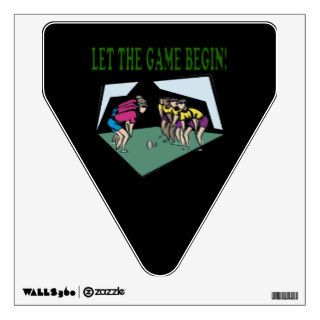 Let The Game Begin Room Decal