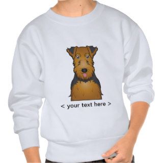 Welsh Terrier Cartoon Personalized Pull Over Sweatshirt