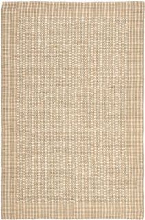 Safavieh NF449A Natural Fibers Collection Jute Area Rug, 6 Feet by 9 Feet, Ivory and Beige  