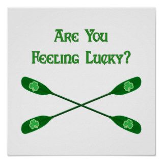 Feeling Lucky Kayak Poster
