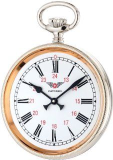 Catorex Men's 170.1.1834.110 La Pautele Etched Brass White Dial Pocket Watch at  Men's Watch store.
