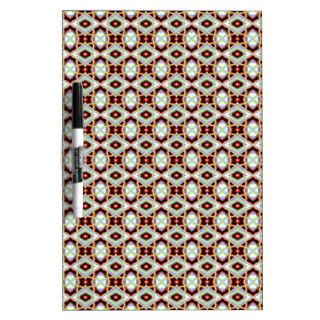 Native American Fabric Pattern On Black & Red Dry Erase Board