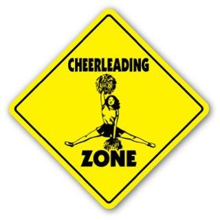 CHEERLEADING ZONE Sign novelty gift cheerleader  Street Signs  Patio, Lawn & Garden