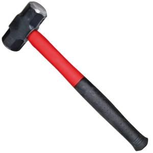 URREA 8 lbs. Steel Octagonal Sledge Hammer With Fiber Glass Handle 1437GFV
