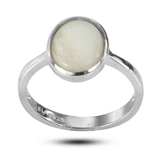 De Buman Sterling Silver Genuine Opal Ring De Buman Gemstone Rings