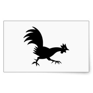 Running Rooster Stickers