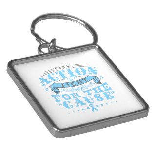 Prostate Cancer Take Action Fight For The Cause Key Chains