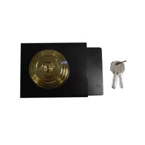 Antique Brass Double Deadbolt Lock Metal Box 70 588 020