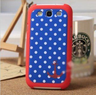 Big Mango Superior Quality Fashion Polka Dots Combo Hard Protective Shell / Red Frame Bumper Case for Samsung Galaxy S3 Siii i9300 Retail Package Cell Phones & Accessories