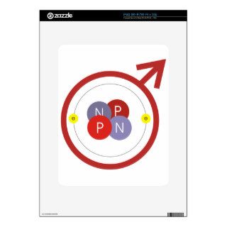 He Man Helium Atom Geek Funny Logo Decals For The iPad