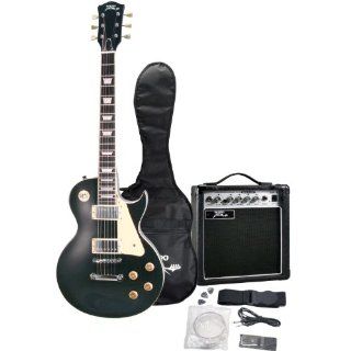 Pyle Pro PGEKT45BK Professional 42'' Beginner Electric Guitar Package Black Color Musical Instruments