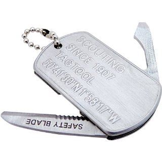 True Brands LTD Boy's Scout I.d Tag Tool   Silver Sports & Outdoors