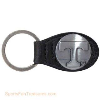 Tennessee Black Leather Key Ring   Fob  Sports Fan Keychains  Sports & Outdoors