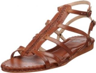 FRYE Women's Amelie X Stitch T Ankle Strap Sandal,Copper,11 M US Shoes