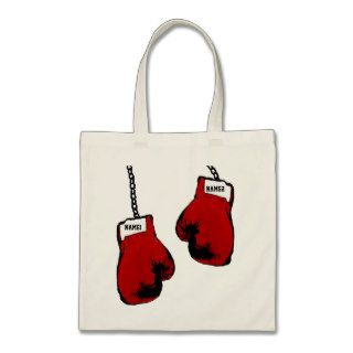 Personalized Boxing Gloves Tote Bags