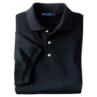 Sport Tek   Dri Mesh Sport Shirt, 4XL, Black at  Mens Clothing store