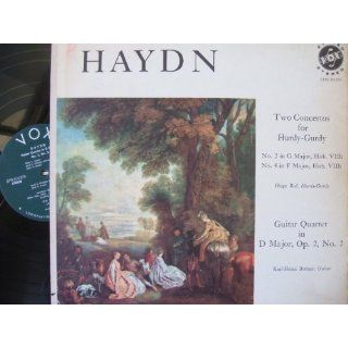 HAYDN  CONCERTOS FOR HURDY GURDY NOS 2 & 4  GUITAR QUINTET OP 2 NO 2 Music