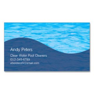Pool Cleaner Business Card Clear Swimming Pool