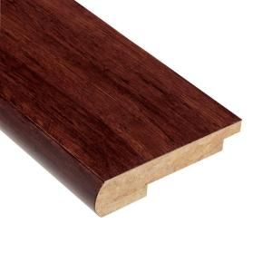Home Legend Strand Woven Cherry 9/16 in. Thick x 3 1/2 in. Wide x 78 in. Length Bamboo Stair Nose Molding HL203SN