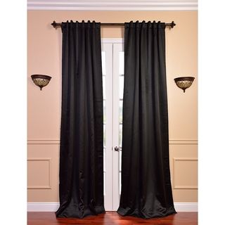 Jet Black 84 inch Blackout Curtain Panel Pair EFF Curtains