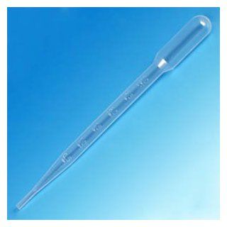 Transfer Pipet, 7.0mL, Large Bulb, Graduated to 3mL, 155mm, STERILE, Individually Wrapped, Cellopha Health & Personal Care