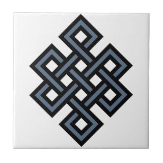Eternal Knot Unity Buddhist Spiritual Meditation Ceramic Tiles