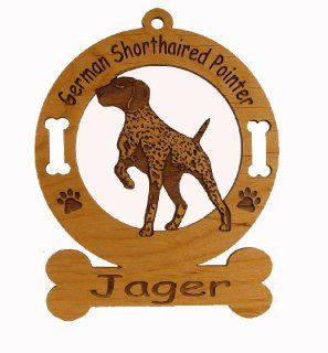 3330 German Shorthaired Pointer Ornament Personalized with Your Dog's Name  Decorative Hanging Ornaments  
