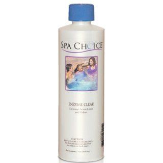 Spa Choice 1 Pint ENZYME CLEAR 472 3 1011 For Hot Tubs and Spas 2 x 16 oz Bottles (32 oz. Total)  Swimming Pool And Spa Supplies  Patio, Lawn & Garden