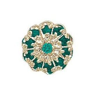14 Karat Gold Emerald Slide GS037 E Charms Jewelry