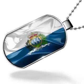 Dogtag San Marino 3D Flag Dog tags necklace   Neonblond NEONBLOND Jewelry