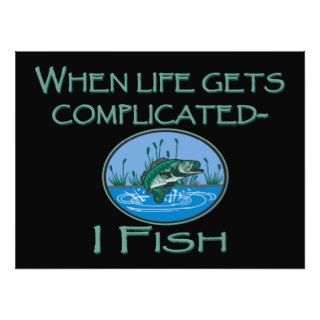 Angler Funny When Life Gets Complicated Fish B Photo Art
