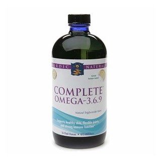 Nordic Naturals Complete Omega 3 6 9, Lemon 16 fl oz (473 ml) Health & Personal Care