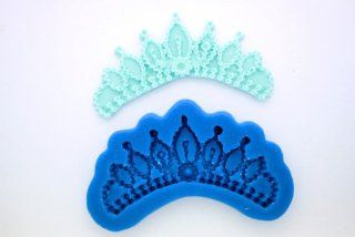 PRINCESS CROWN TIARA / SWAG QUINCE QUINCEANERO SILICONE MOLD FOR FONDANT, GUM PASTE, CHOCOLATE, HARD CANDY, FIMO, CLAY, SOAPS Candy Making Molds Kitchen & Dining