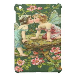 Vintage Romantic Fairies Kissing Each Other iPad Mini Cover
