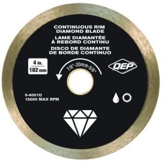 QEP 4 in. Diamond Blade for Wet or Dry Tile Saws for Ceramic Tile 6 4001Q