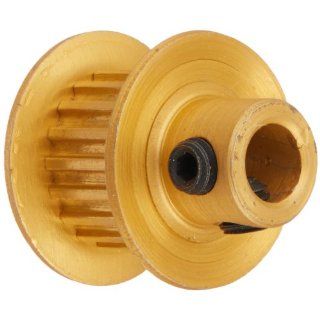 Gates PB18MXL025 PowerGrip Aluminum Timing Pulley, 2/25" Pitch, 18 Groove, 0.458" Pitch Diameter, 3/16" to 3/16" Bore Range, For 1/8", 3/16" and 1/4" Width Belt
