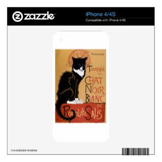 Le Chat Noir et Blanc Skins For The iPhone 4S