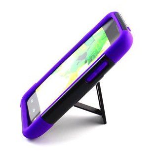 FOR Huawei Premia 4g Lte / M931 Hybrid Case Y Black Purple Stand [Free Gift Stylus] Cell Phones & Accessories
