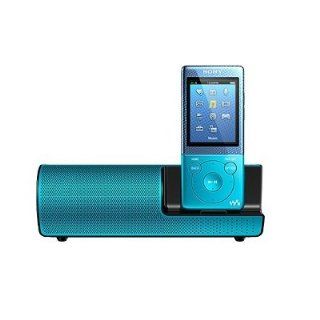 Sony NWZ E474K E474 8GB  Player and Active Speaker Bundle NWZE474KL BLUE, FM Radio, Voice Recorder   Players & Accessories