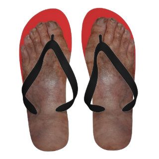 Tan Feet Flip Flops