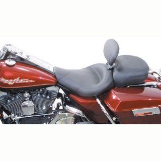 Mustang 79100 15" Vintage Solo Seat With Removable Backrest For Harley Davidson FLHR, FLHX (Except FLHRS) Automotive