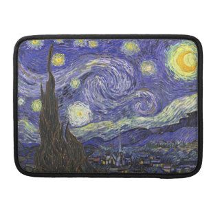 Noche estrellada de Van Gogh, impresionismo del po Fundas Para Macbook Pro de
