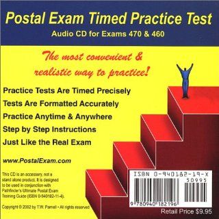 Postal Exam 460 Timed Practice Test Audio CD T. W. Parnell 9780940182196 Books