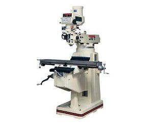 Jet 690117 JTM 1050 230 460 Volt 3 Phase Variable Speed Vertical Milling Machine with Acu Rite 200M Digital Read Out and Powerfeed (X Axis)   Power Milling Machines  