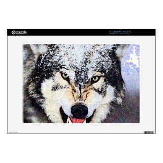 Snow Wolf Laptop Skin