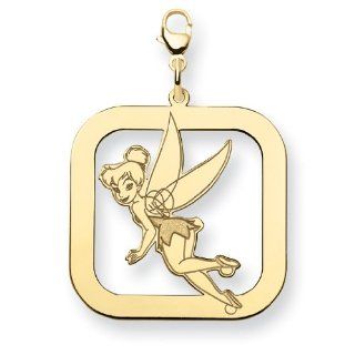 Gold plated SS Disney Tinker Bell Square Lobster Clasp Charm Clasp Style Charms Jewelry